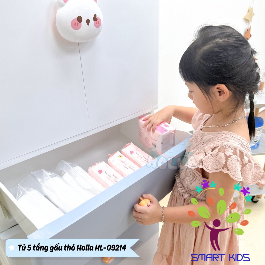 Tủ 5 Tầng Gấu Thỏ Holla HL-09214