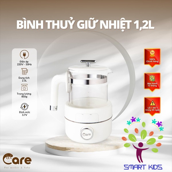 Máy đun Nước Và Hâm Nước Pha Sữa đa Năng LIL Care 1,2L
