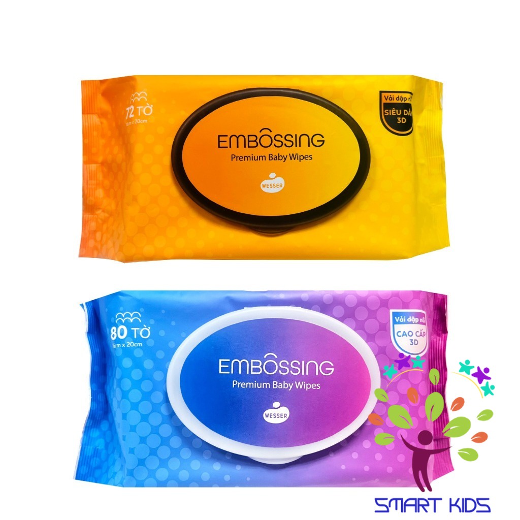 Khăn Ướt Cao Cấp Wesser 80 Tờ 72 Tờ