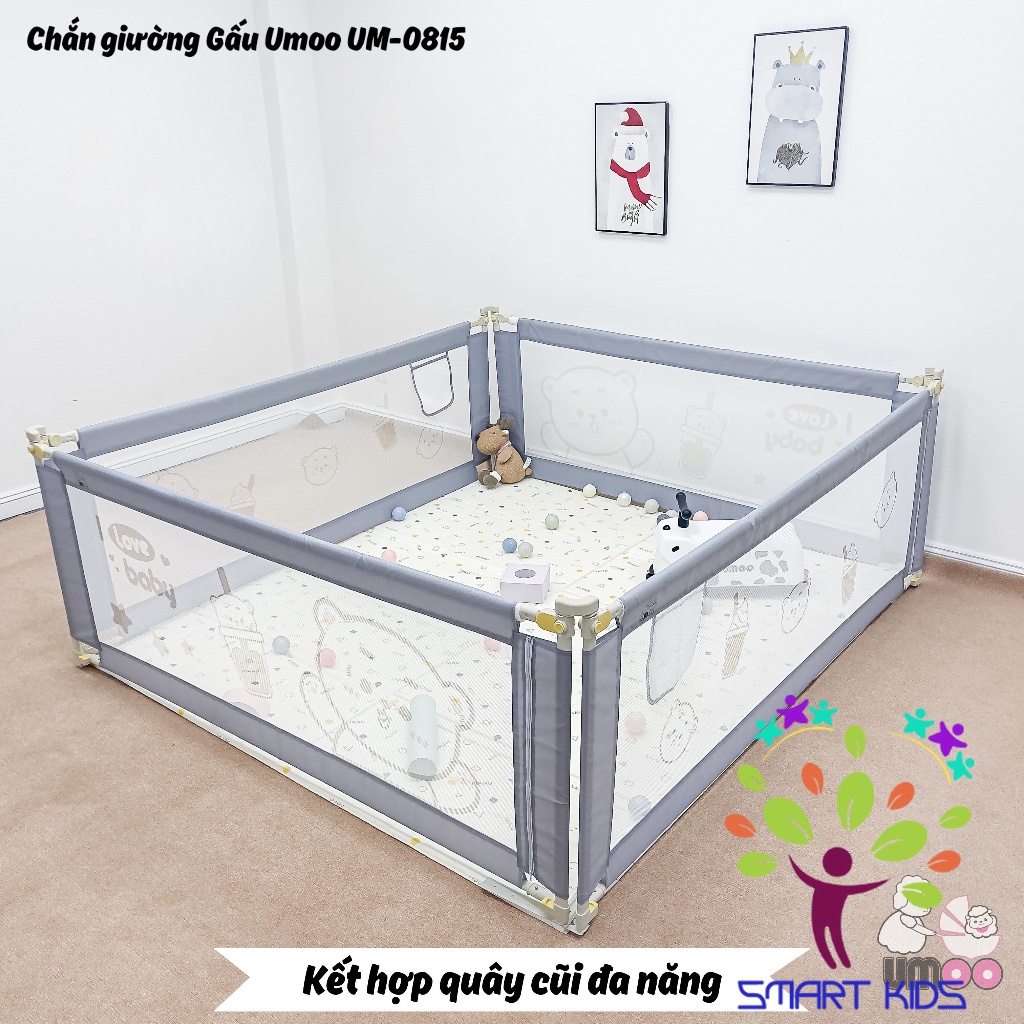 [Mã SMKB177 giảm 12% đơn 350k] Thanh Chắn Giường Gấu Umoo UM-0815 Bản Nâng Cấp (đọc Kỹ Phân Loại ở Mô Tả)