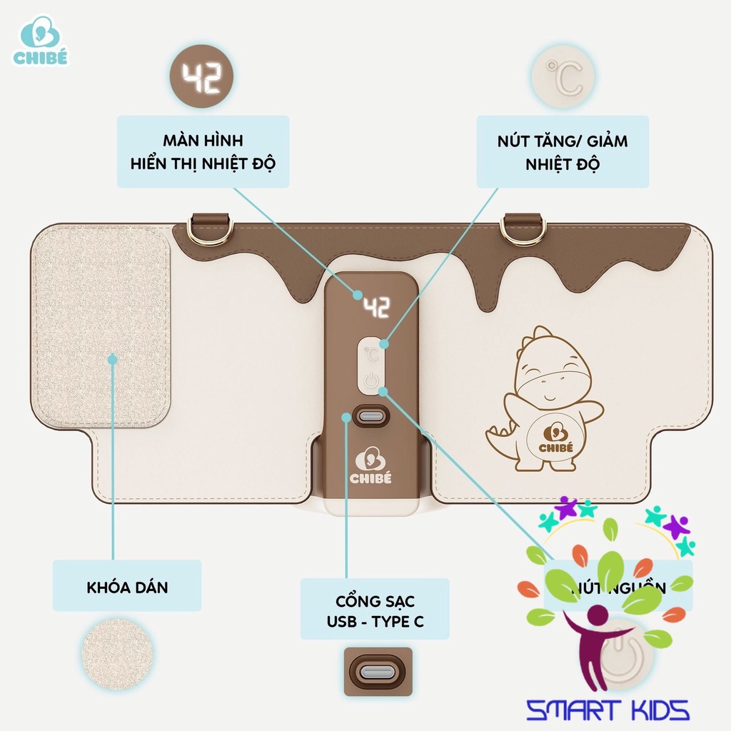 Máy Hâm Bình Sữa Di động CHIBÉ Warm 3 CB021