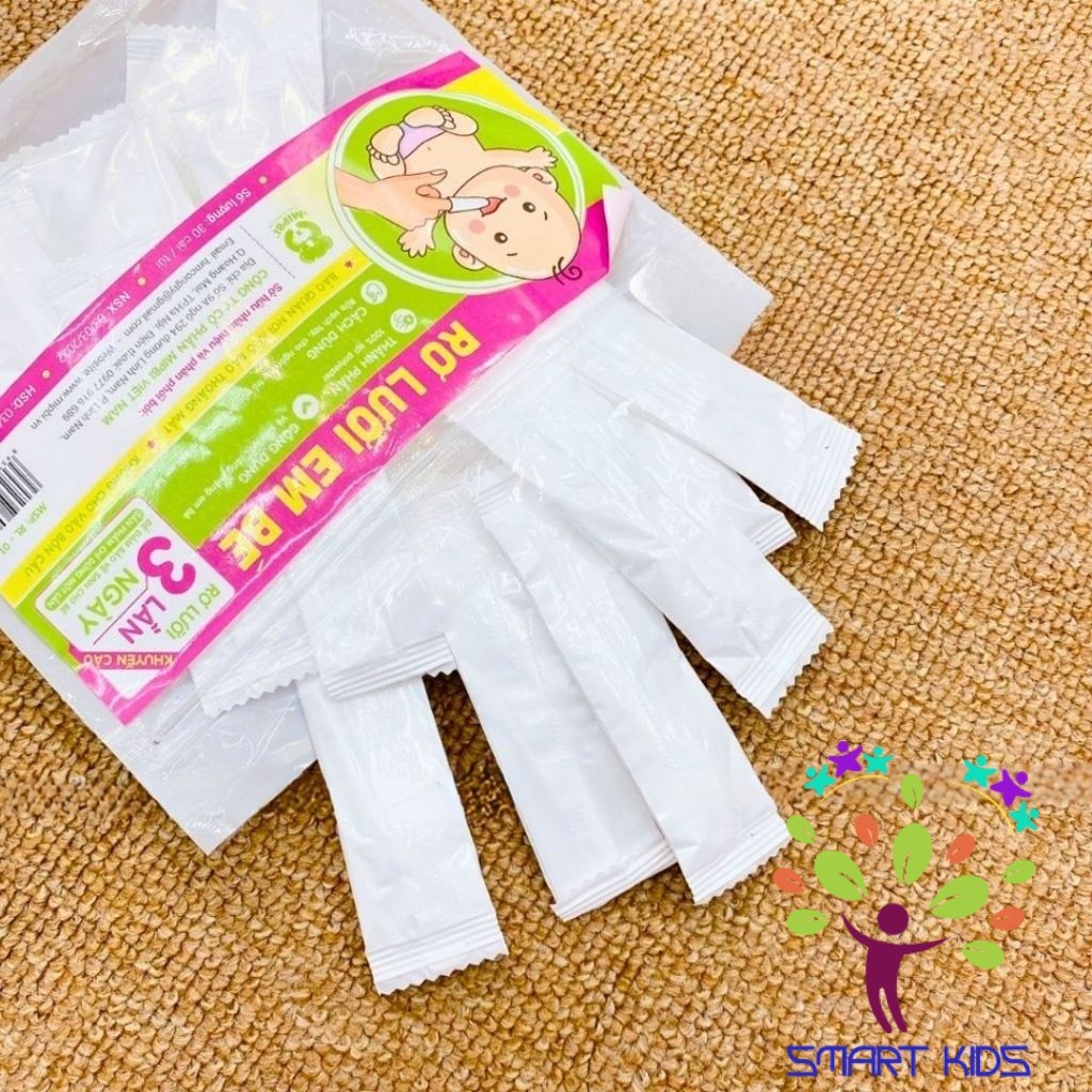 Gạc Rơ Lưỡi Khô Mipbi Túi 30 Chiếc An Toàn Cho Bé Sơ Sinh