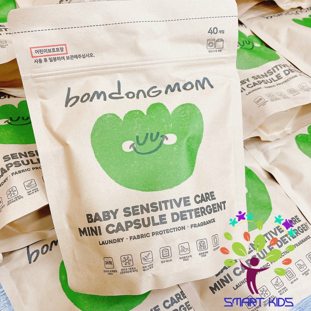 Viên Giặt Enzyme An Toàn Bomdongmom Sản Xuất Tại Hàn Quốc