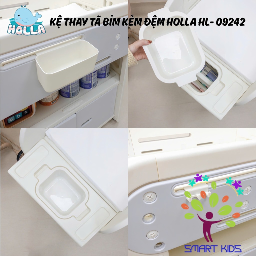Kệ Thay Tã Bỉm Kèm đệm Holla HL-09242