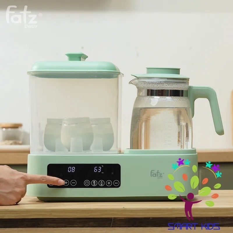 Máy đa năng điện tử (Tiệt trùng/ Sấy khô/ Hấp/ Làm sữa chua/ Đun & Hâm nước) Multimax 10 fatz baby FB9003RS