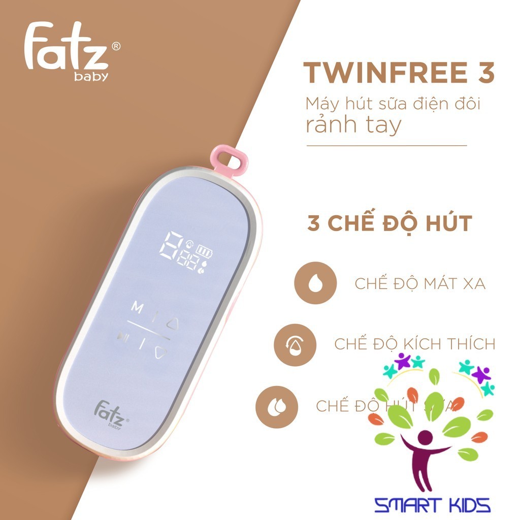 Máy hút sữa điện đôi rảnh tay fatz baby TwinFree 3 FB1309SD