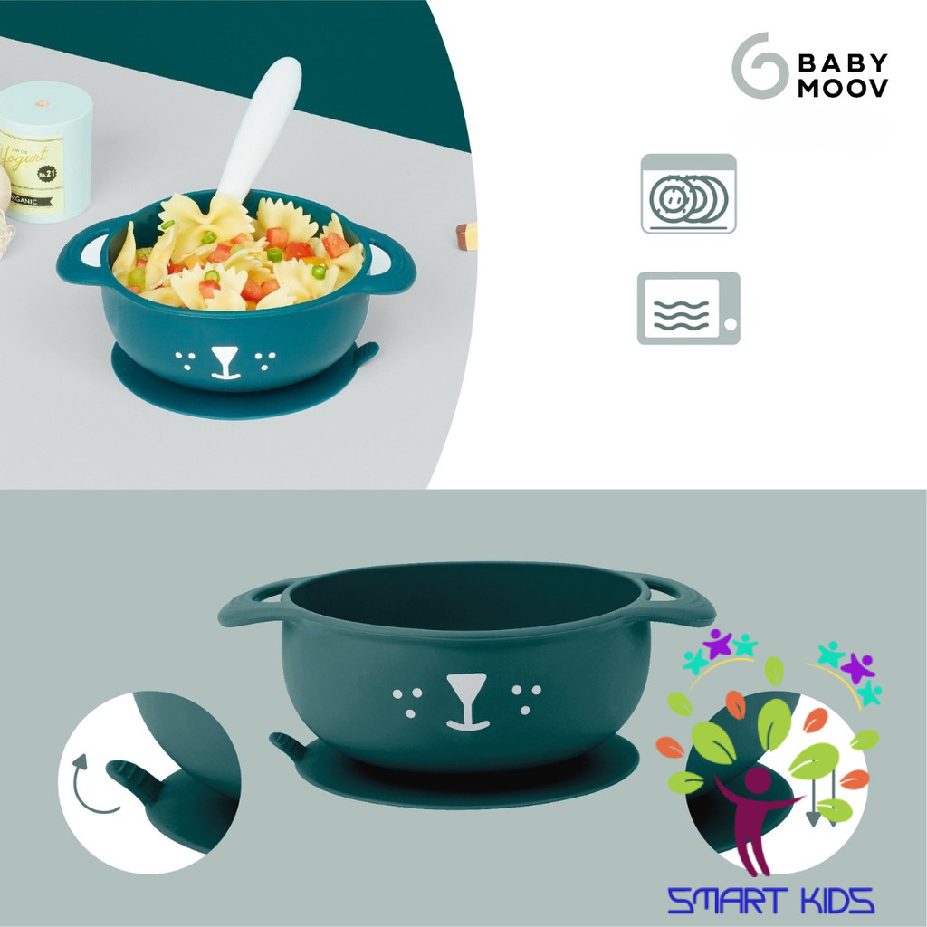 Set Ăn Dặm 2 Món Silicone (Bát & Thìa) Kit Taste ISY Dog/Fox Babymoov