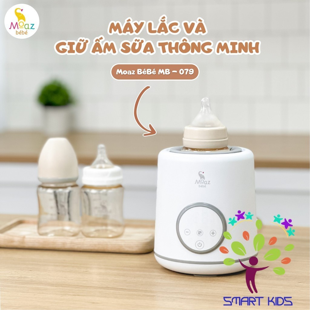Máy Lắc Bình Sữa Và Giữ ấm Sữa Thông Minh Moaz BéBé MB-079