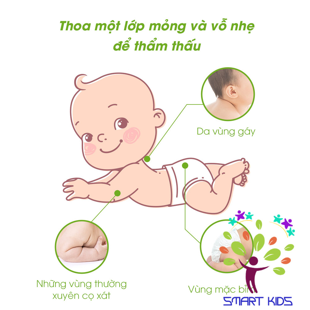 KEM HĂM BABY POWDER OXYGEN ATONO2 CHO BÉ TỪ 0M+ 100G