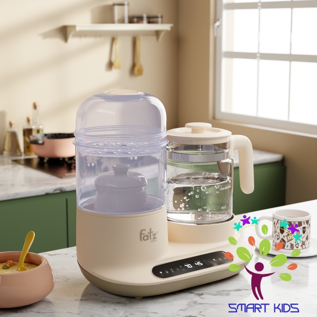 Máy đa Năng điện Tử (tiệt Trùng/sấy Khô/hâm Sữa/hấp/hầm Cháo Chậm/đun & Hâm Nước ) Fatz Baby Multimax 11 FB9502KB