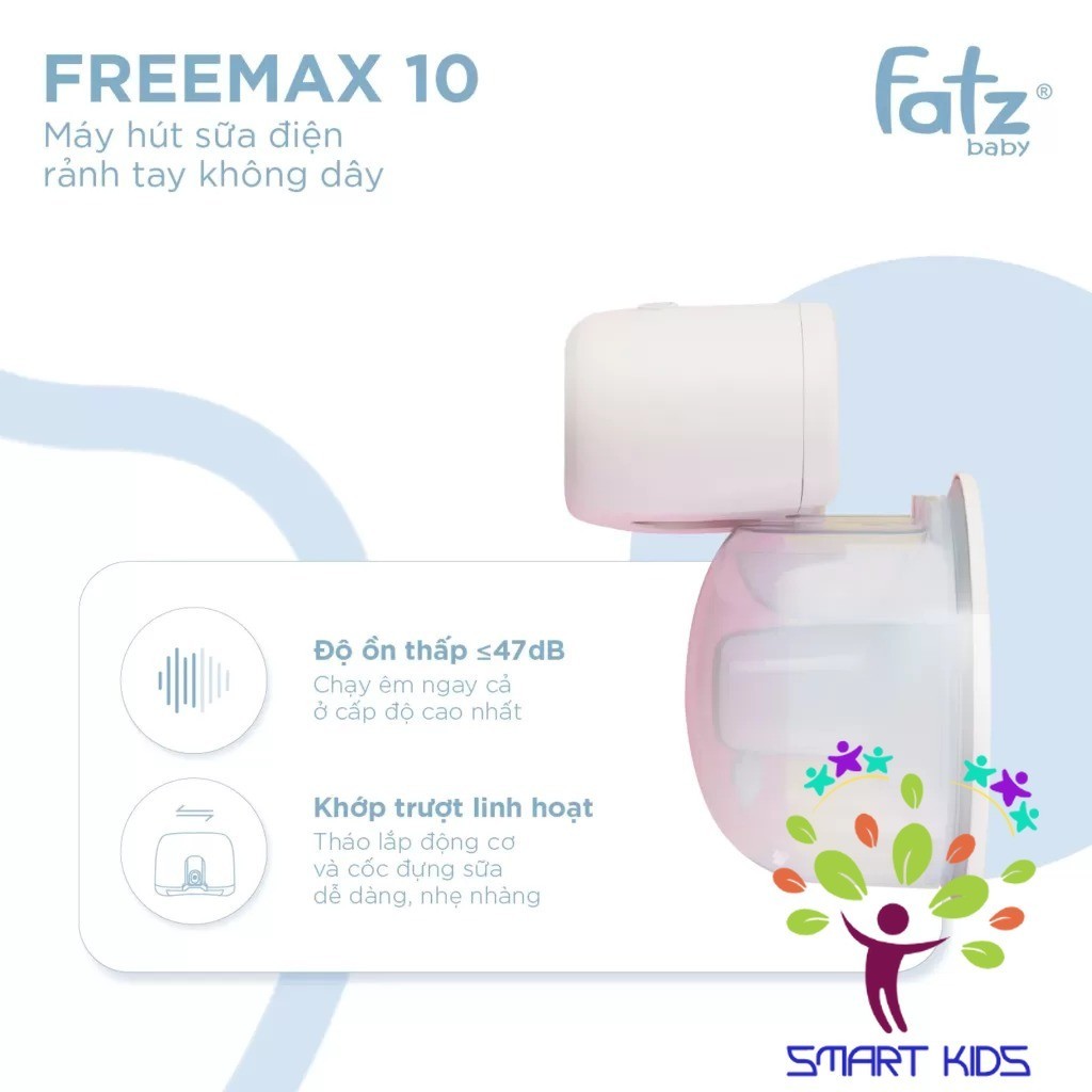 Máy hút sữa điện rảnh tay không dây fatz baby Freemax 10 FB1206MB