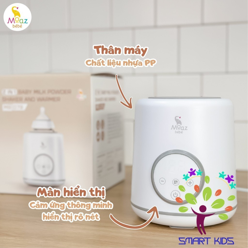 Máy Lắc Bình Sữa Và Giữ ấm Sữa Thông Minh Moaz BéBé MB-079
