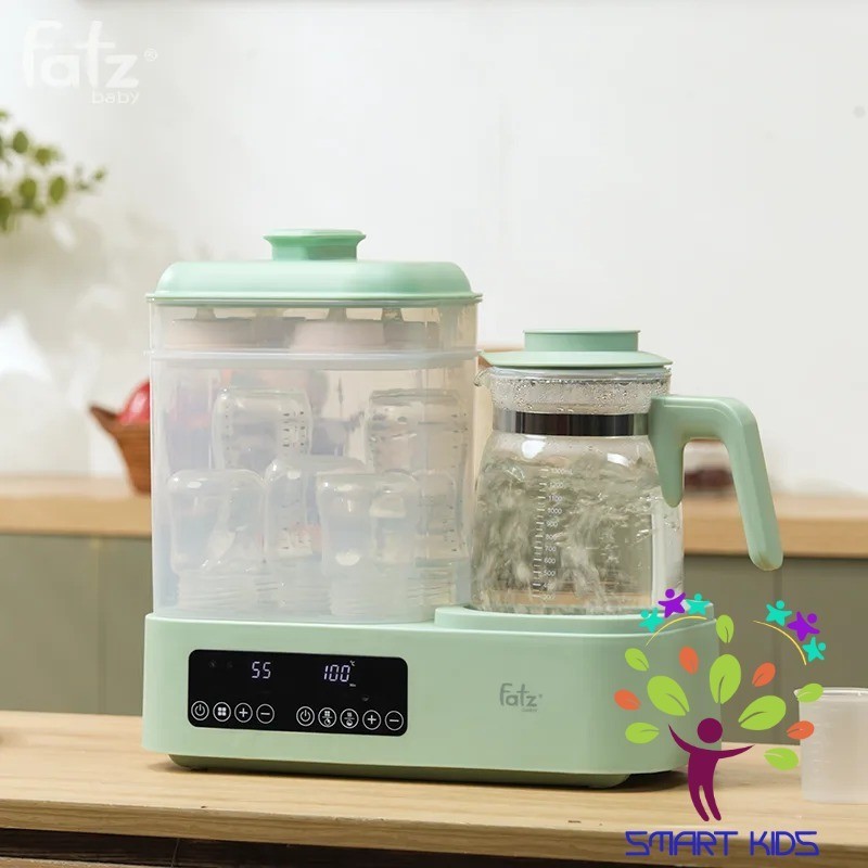 Máy đa năng điện tử (Tiệt trùng/ Sấy khô/ Hấp/ Làm sữa chua/ Đun & Hâm nước) Multimax 10 fatz baby FB9003RS