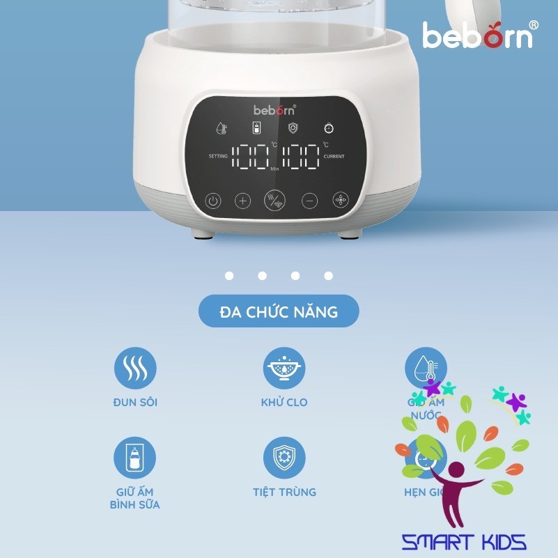 Bình đun Nước Giữ Nhiệt Pha Sữa điện Tử Beborn K05 K05KB