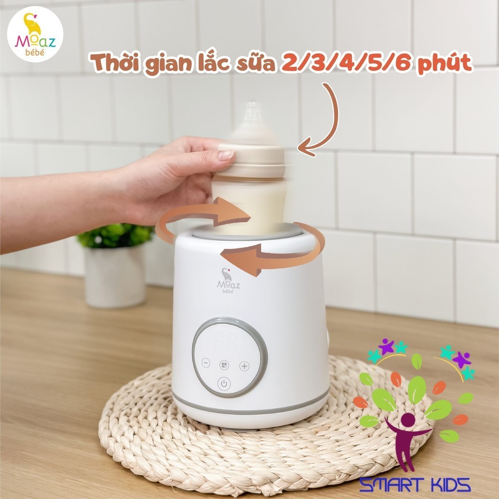 Máy Lắc Bình Sữa Và Giữ ấm Sữa Thông Minh Moaz BéBé MB-079