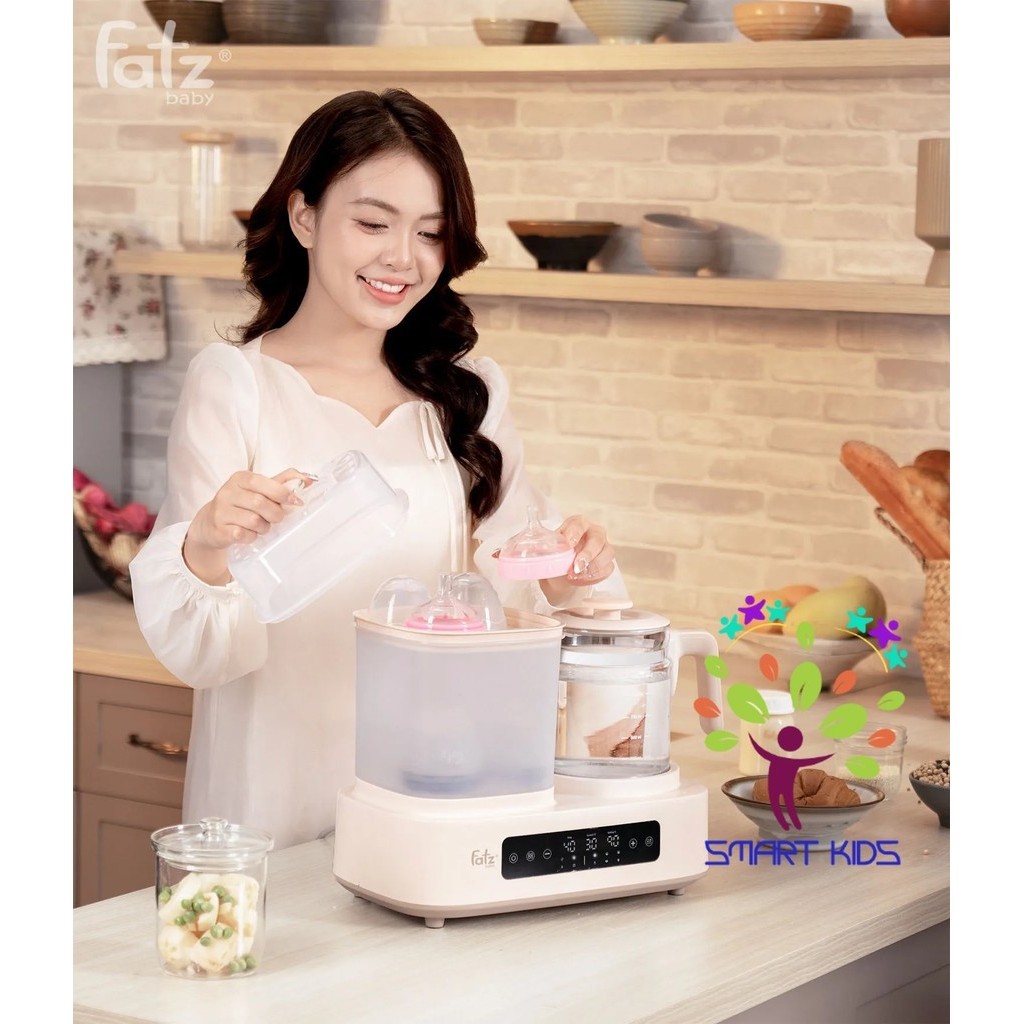Máy đa Năng điện Tử (Tiệt Trùng/ Sấy Khô/ Hấp/ Đun Nước & Nấu Chậm) Fatz Baby Multimax 12 FB9503KB