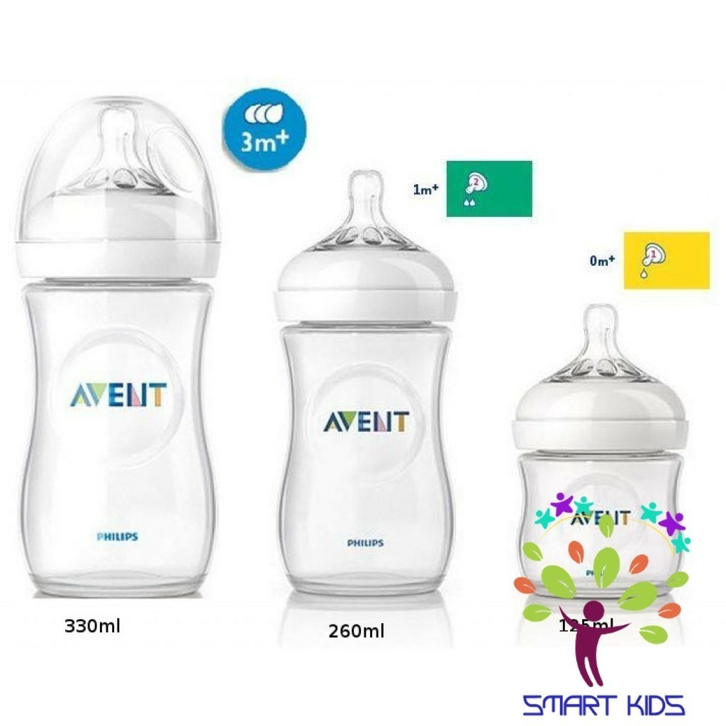 Bình sữa Philips Avent Natural mô phỏng tự nhiên 125ml 260ml 330ml hàng chính hãng