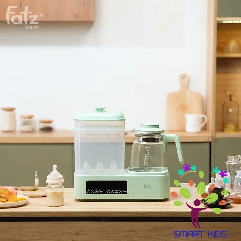 Máy đa năng điện tử (Tiệt trùng/ Sấy khô/ Hấp/ Làm sữa chua/ Đun & Hâm nước) Multimax 10 fatz baby FB9003RS