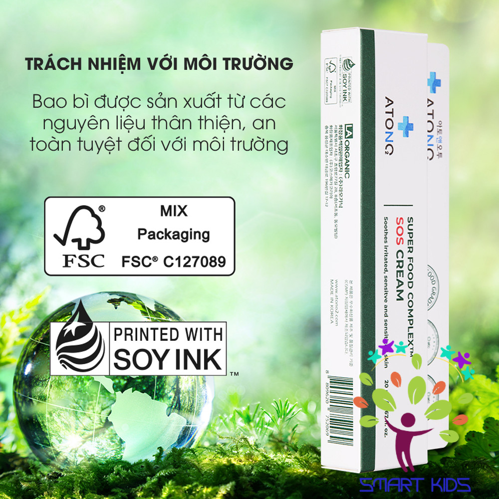 Kem Phục Hồi Chuyên Biệt Sos Cream ATONO2 Cho Bé TỪ 0M+ 20ml