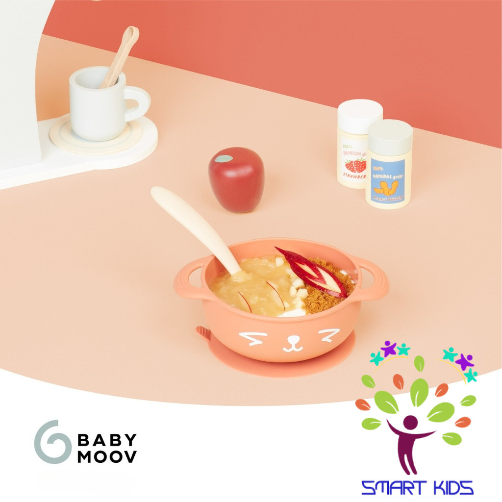 Set Ăn Dặm 2 Món Silicone (Bát & Thìa) Kit Taste ISY Dog/Fox Babymoov