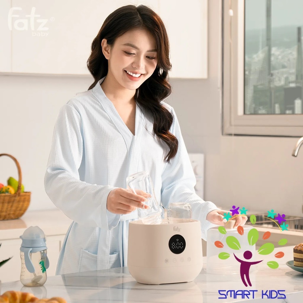 Máy hâm sữa siêu tốc và tiệt trùng 2 bình fatz baby Duo 8 FB3062SJ