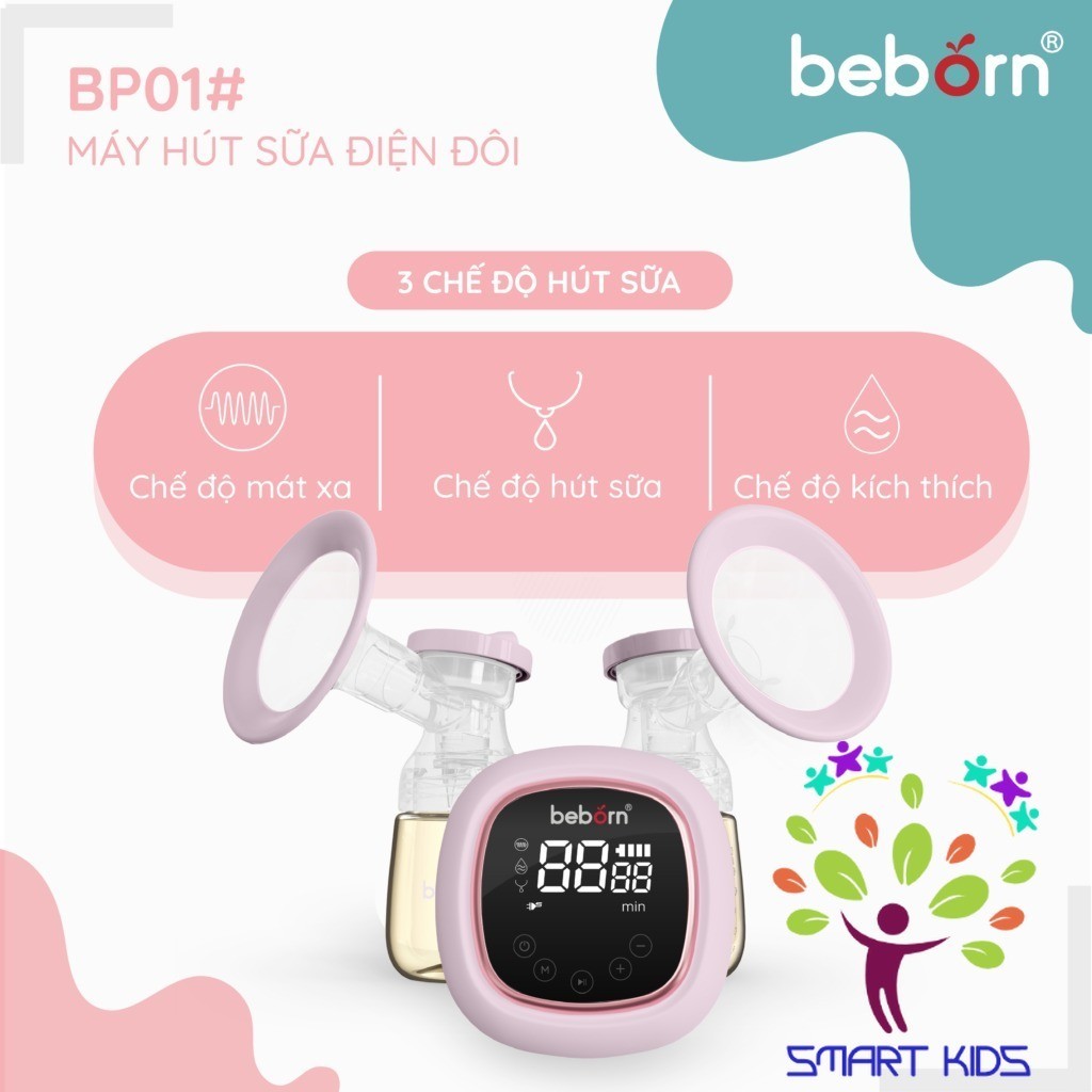 Máy hút sữa điện đôi Beborn BP01# BP01#ED