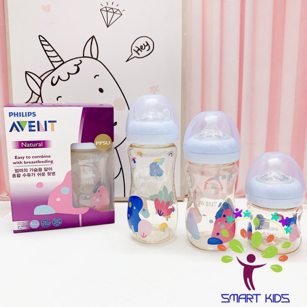 Bình Sữa Philips Avent Bằng Nhựa PPSU Tự Nhiên Cho Bé Bình sữa Avent Natural PPSU 125ml 260ml 330ml