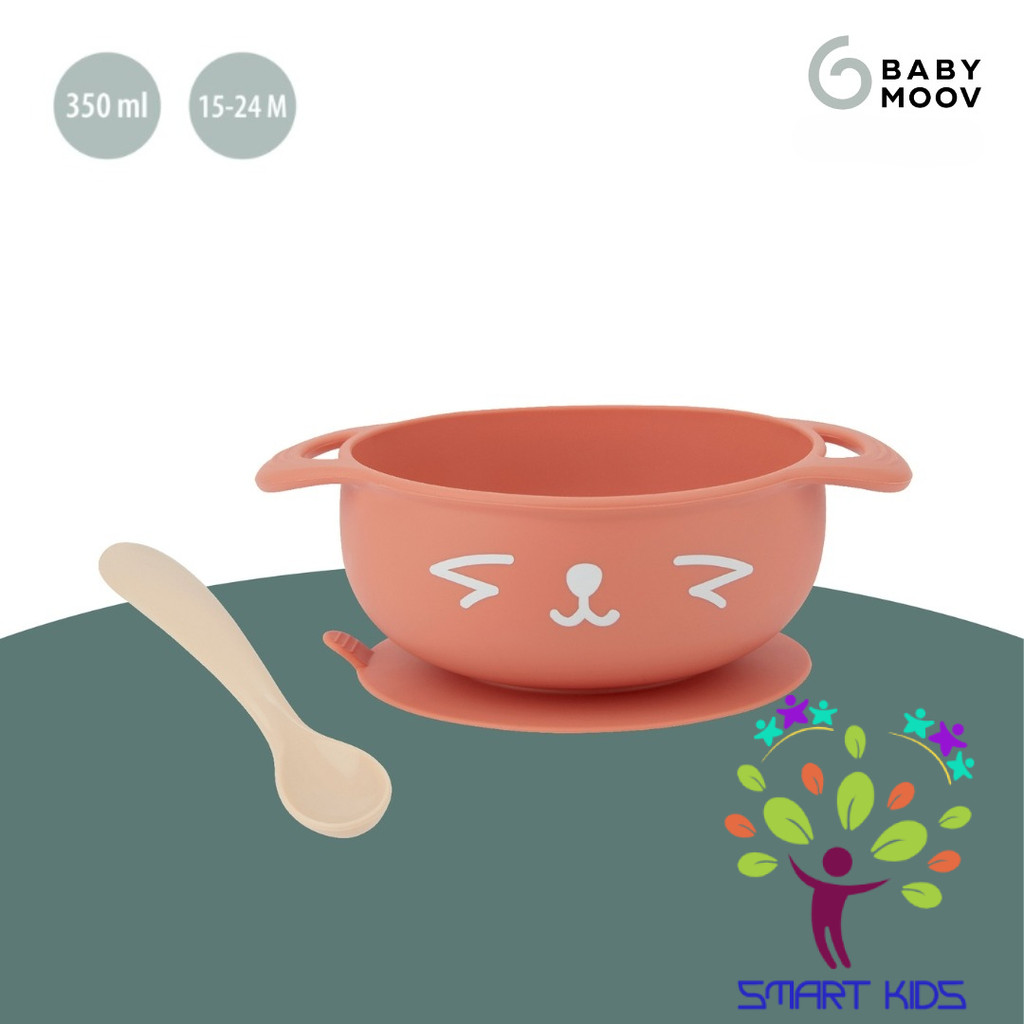 Set Ăn Dặm 2 Món Silicone (Bát & Thìa) Kit Taste ISY Dog/Fox Babymoov