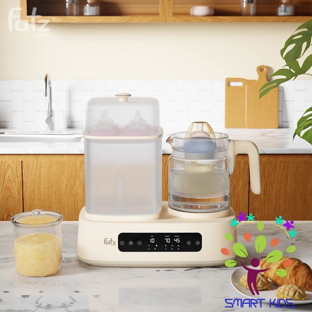 Máy đa Năng điện Tử (Tiệt Trùng/ Sấy Khô/ Hấp/ Đun Nước & Nấu Chậm) Fatz Baby Multimax 12 FB9503KB