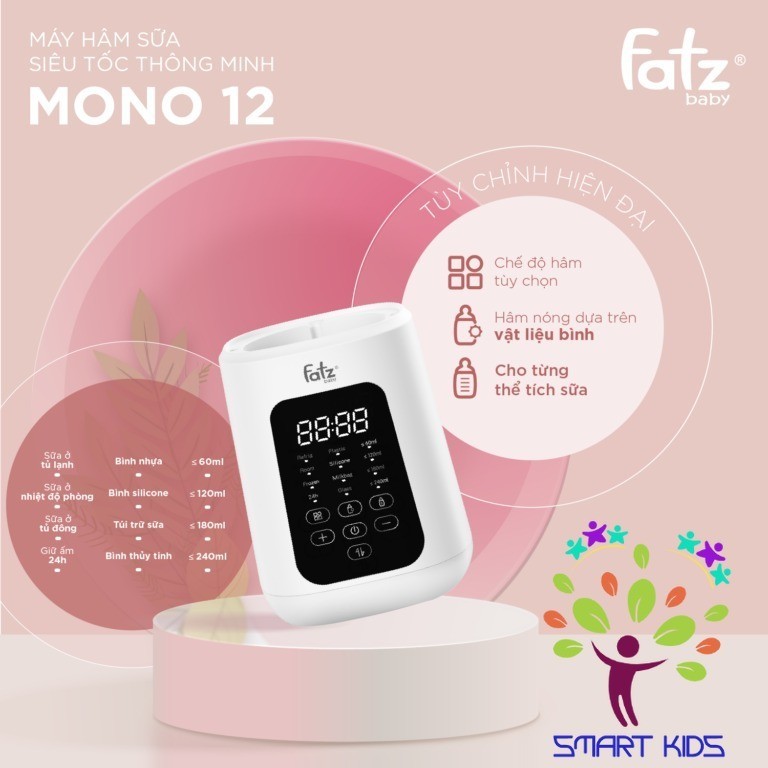 Máy Hâm Sữa Siêu Tốc Thông Minh Fatz Baby Mono 12 FB3011KB