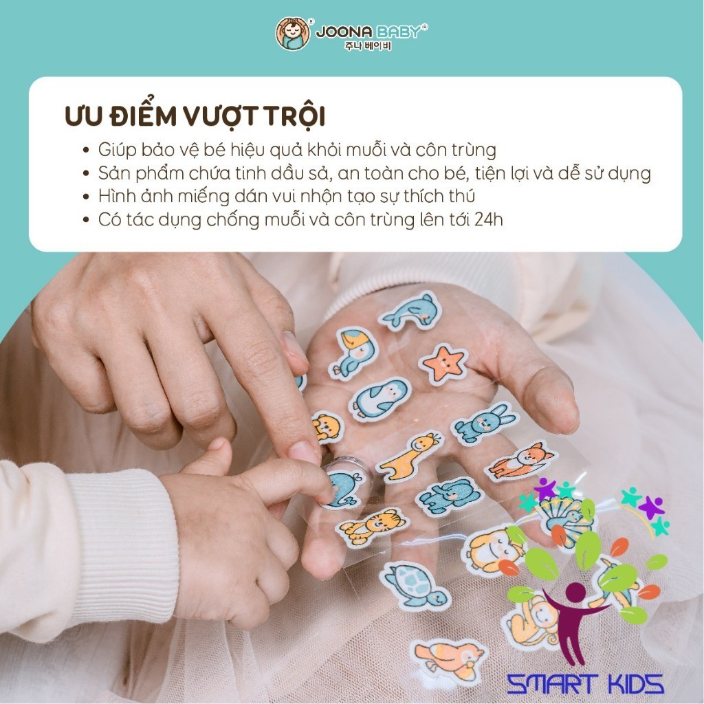 Miếng dán chống muỗi cho bé Mozzie Guard+ (Hộp 54 miếng dán) - JOONA BABY