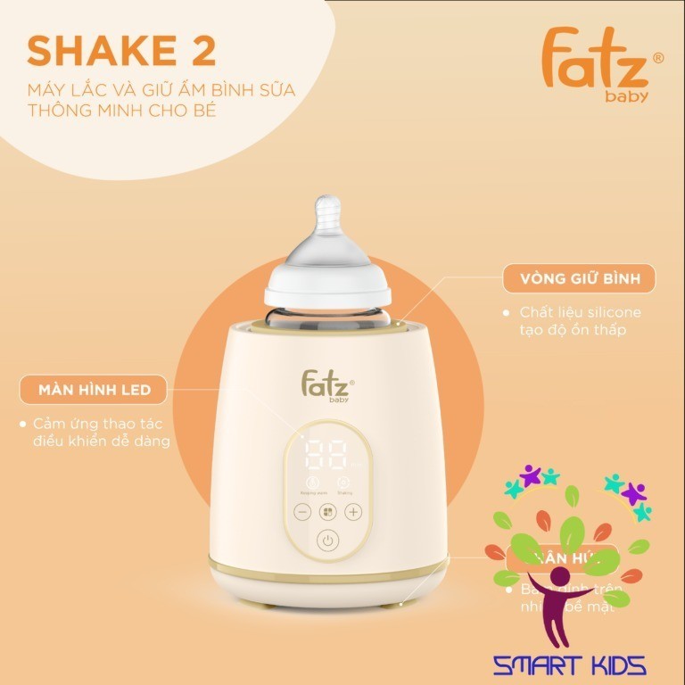 Máy Lắc Và Giữ ấm Bình Sữa Thông Minh Cho Bé Fatz Baby Shake 2 FB3911HB