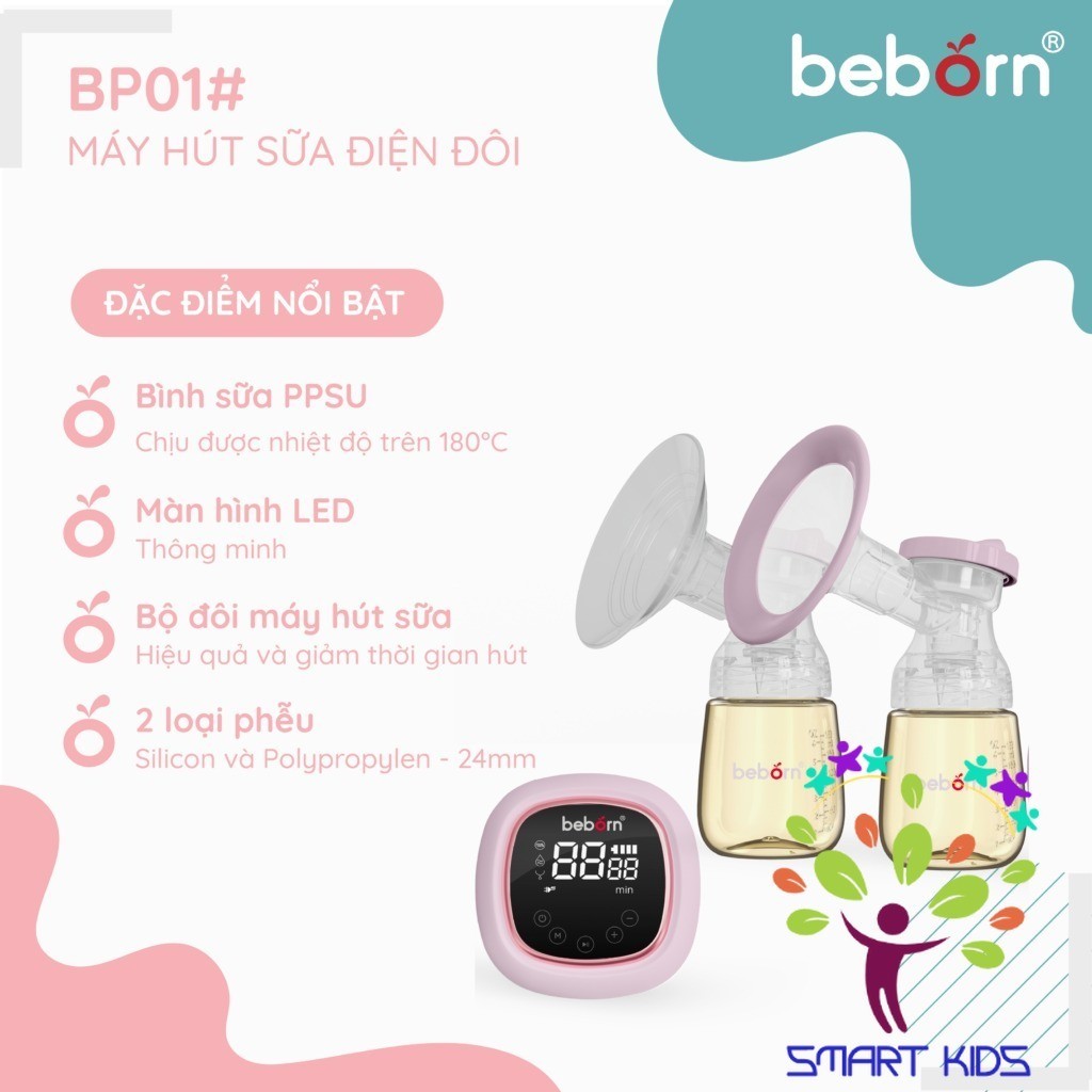 Máy hút sữa điện đôi Beborn BP01# BP01#ED