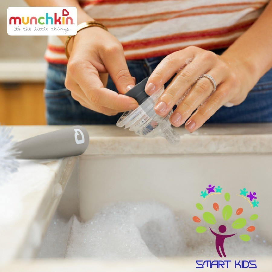 Chổi cọ 2in1 có mút munchkin