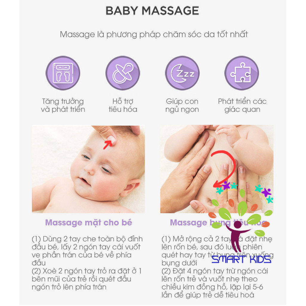 Dầu massage relaxing aroma oil atono2 cho mẹ bầu và em bé 0m+ 150ml