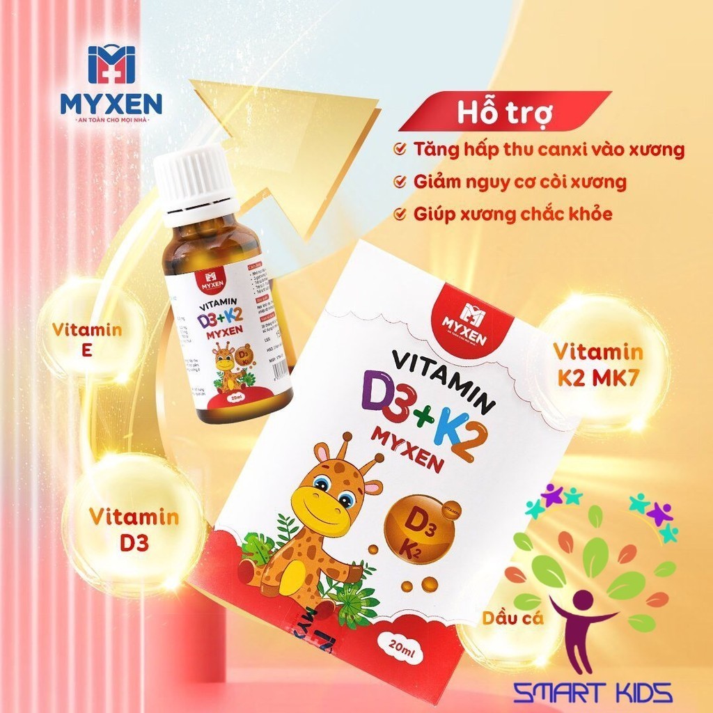 Vitamin D3 +K2 +MK7 MYXEN