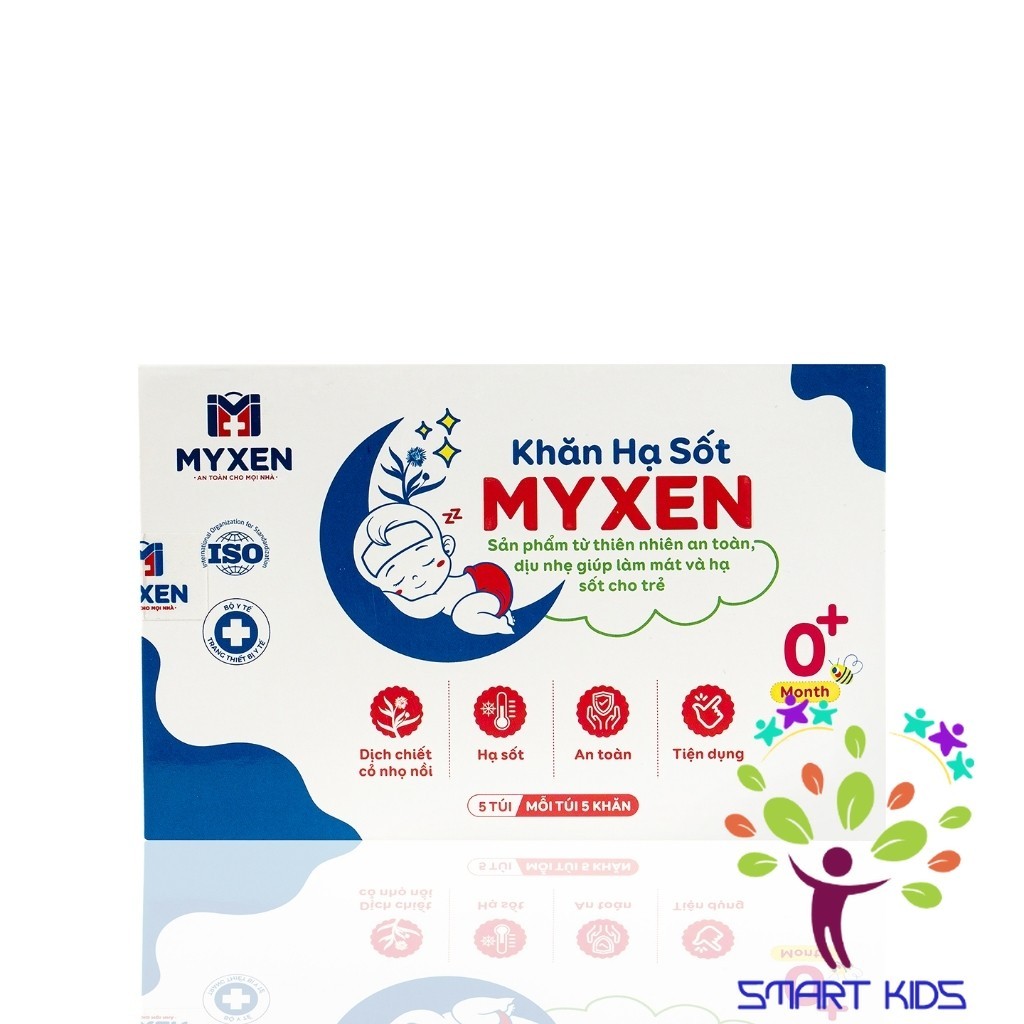Khăn Hạ Sốt MYXEN Hộp 25 Chiếc