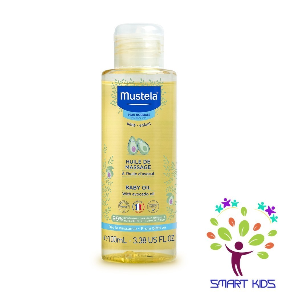 Dầu Massage Cho Trẻ Sơ Sinh & Em Bé MUSTELA Baby Oil MUSTELA 100ml