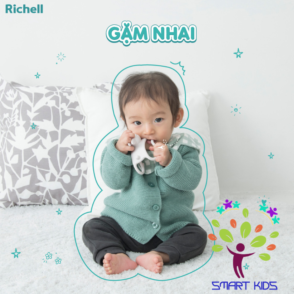 Gặm nướu đồ chơi 3D silicone RICHELL | Baby