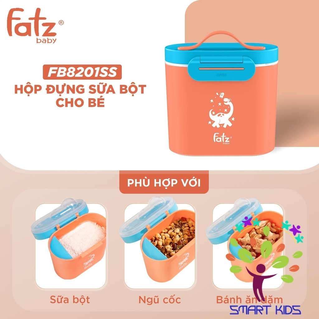 Hộp đựng Sữa Bột Cho Bé 600ml Fatz Baby FB8201SS