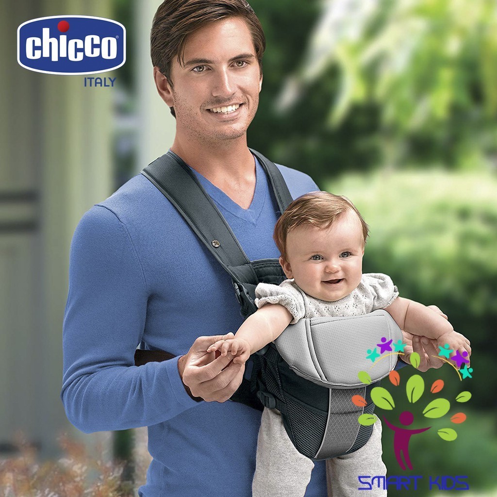 Địu Chicco Ultrasoft  ghi trám/ghi silver