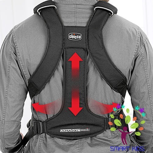 6095 Địu chicco chống mỏi Ultrasoft Magic kèm túi màu đen