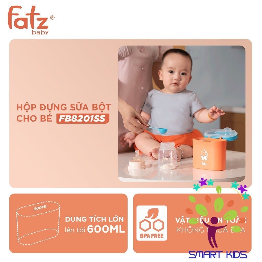 Hộp đựng Sữa Bột Cho Bé 600ml Fatz Baby FB8201SS
