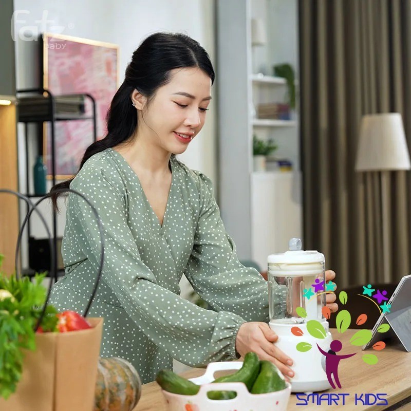 Máy Làm Sữa Hạt 7 Chức Năng Siêu Mịn, Cối Thuỷ Tinh Cao Cấp Fatz Baby Soy 1 FB8511HB