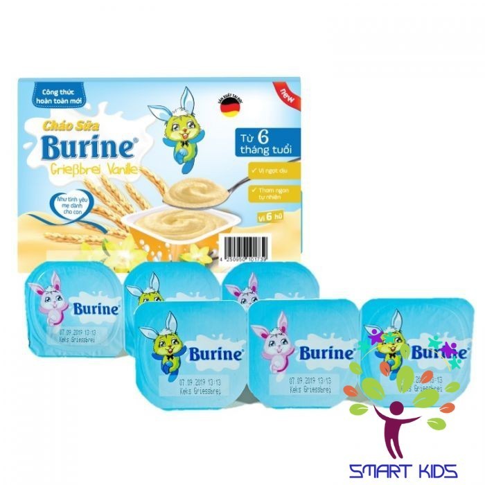 Cháo sữa Burine đủ vị [1 Lốc 6 Hủ] [6x50g] 300g