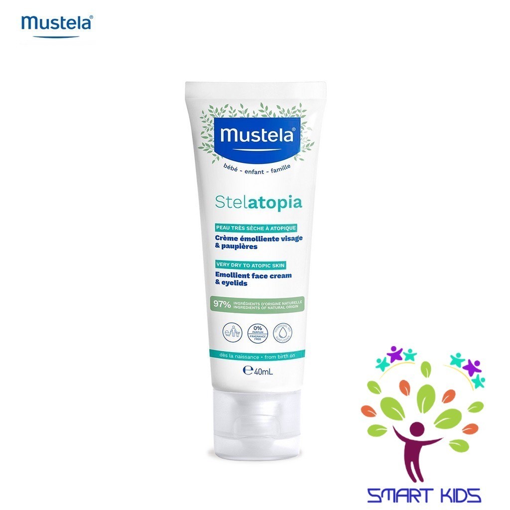 Kem Dưỡng Da Mặt Cho Trẻ Sơ Sinh & Em Bé Da Chàm Thể Tạng MUSTELA Stelatopia Emollient Cream 40ml