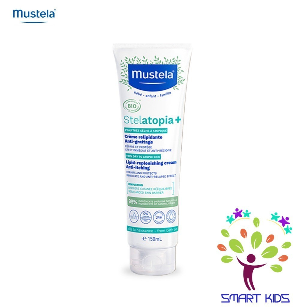 Kem Dưỡng Da Chàm Thể Tạng (Viêm Da Cơ Địa) MUSTELA Stelatopia Emollient Cream 150ml