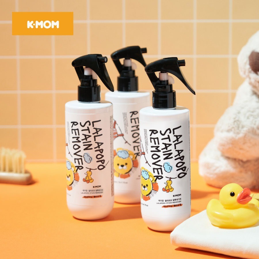Nước Xịt Tẩy Vết Bẩn Thuần Chay Lalapopo K-mom Hàn Quốc Hương Quả Mâm Xôi 280ml