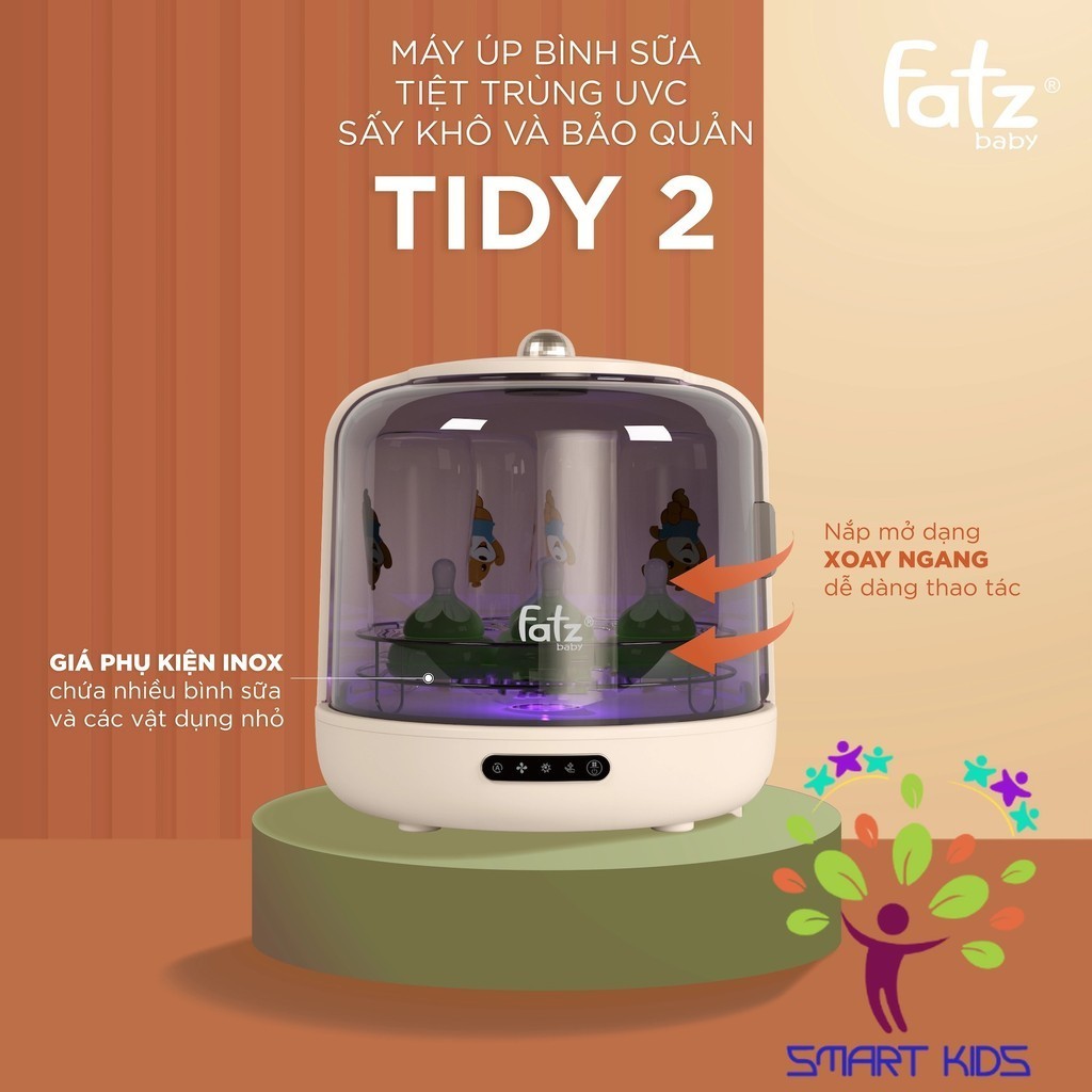 Máy úp Bình Sữa, Tiệt Trùng UVC, Sấy Khô Và Bảo Quản Fatz Baby Tidy 2 FB4613ZH