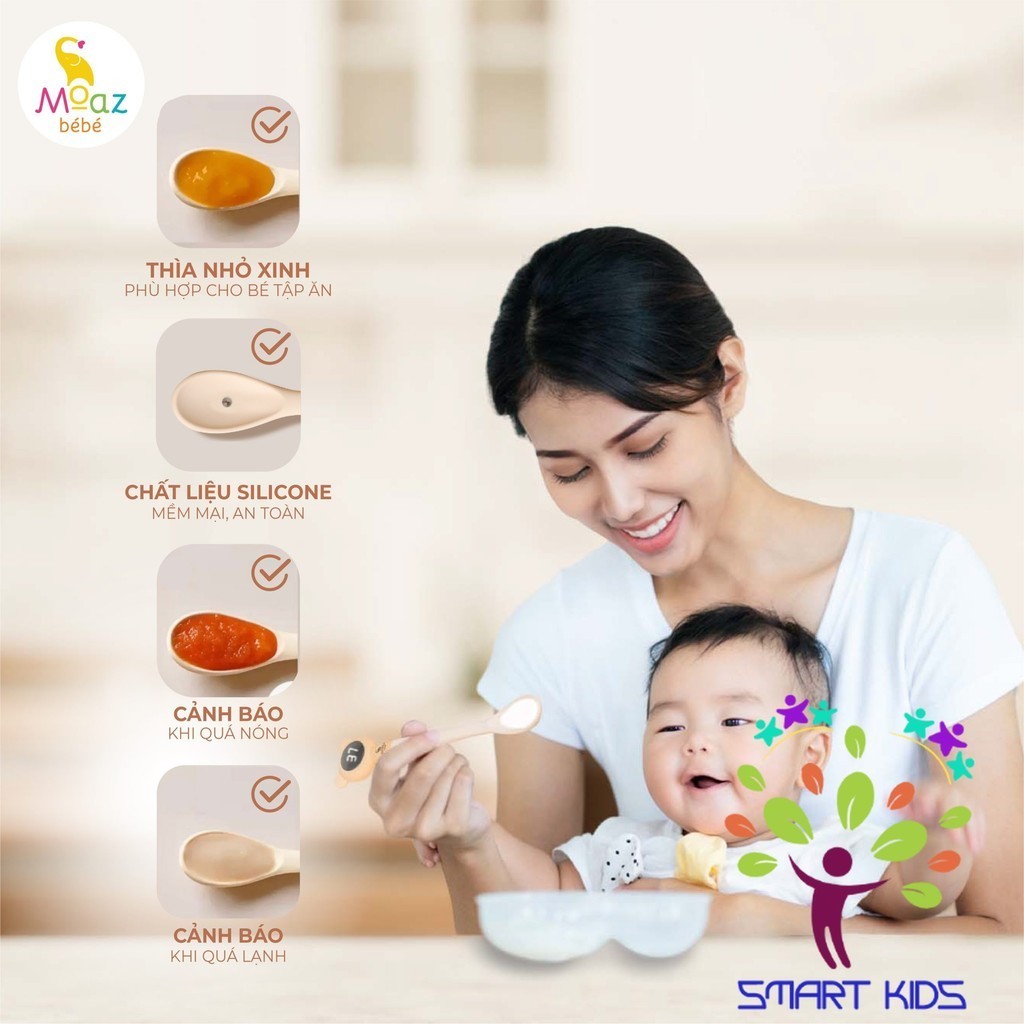 Thìa ăn Dặm Báo Nóng Moaz BéBé MB-086